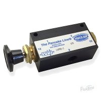 1/4 NPT, 3-Way NC, Panel Mount Button, Spring Return, 14 Series Valve 1/4 NPT, 3-Way NC, Panel Mount Button, Spring Return, 14 Series Valve