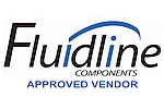 FLUIDLINE APPROVED VENDOR logo on Fluidline Components Manufacturers Page